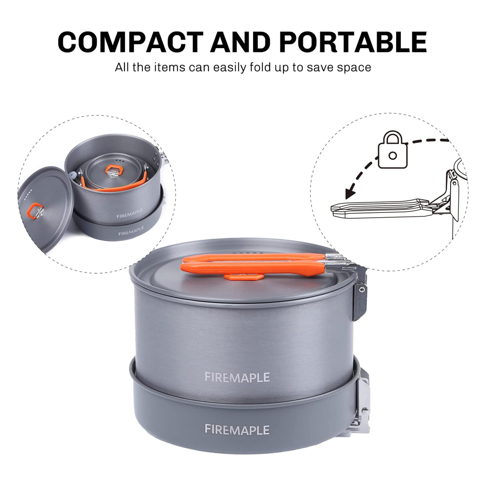 Fire Maple Camping Cookware Ut - огляд і ціна Camping Cooking Gear Set