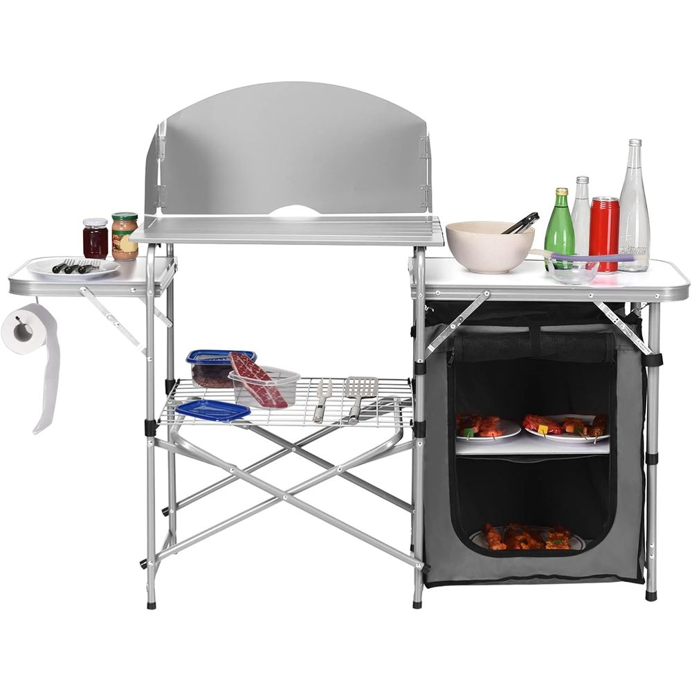 Camping Kitchen Table, Portabl - огляд і ціна Camping Cooking