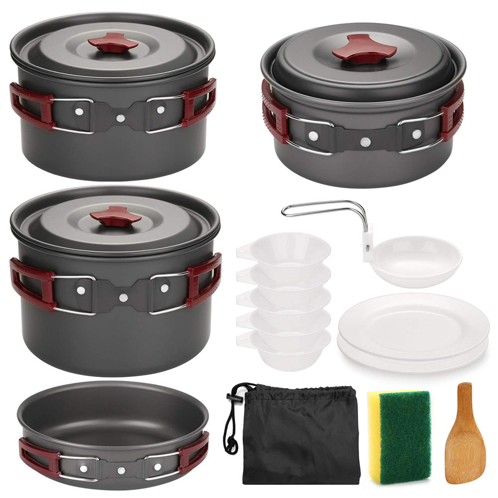 Outdoor Camping Cookware Kit N - огляд і ціна Camping Cooking Gear Set