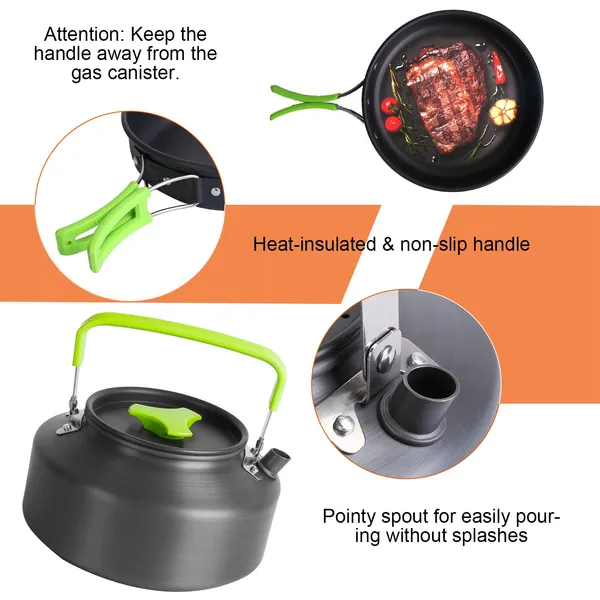 16pcs Camping Cooking Ware Set - огляд і ціна Camping Cooking Ware